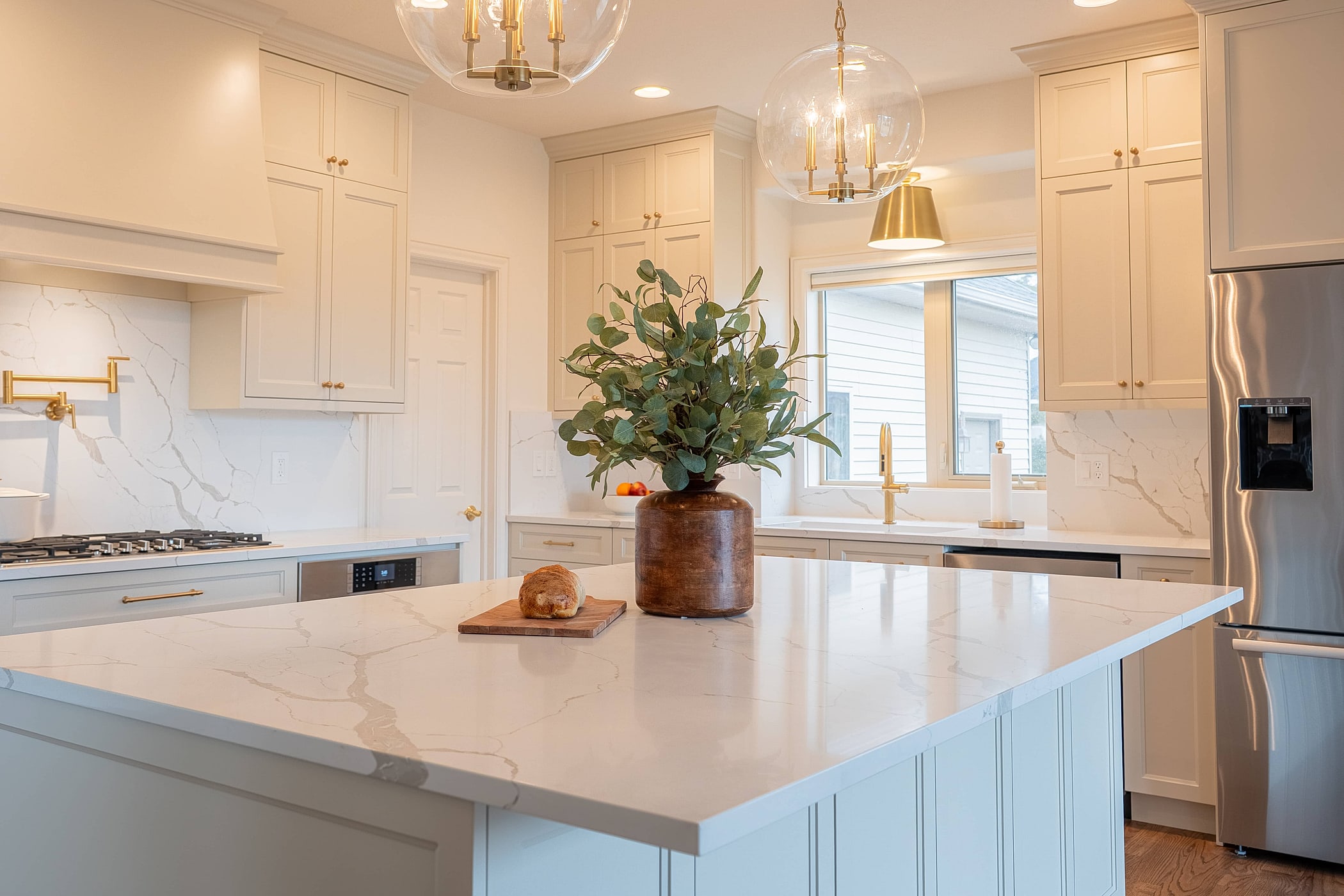 A bright custom kitchen built by McCracken Projects in Southeast Idaho